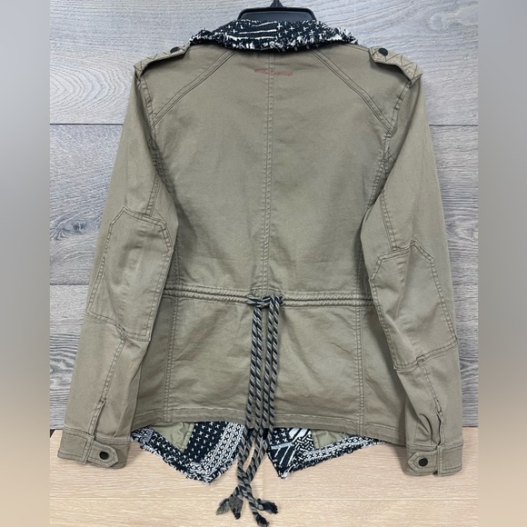 Hei Hei by Anthropologie  Fieldwork Anorak Military Jacket size Small - Picture 4 of 16